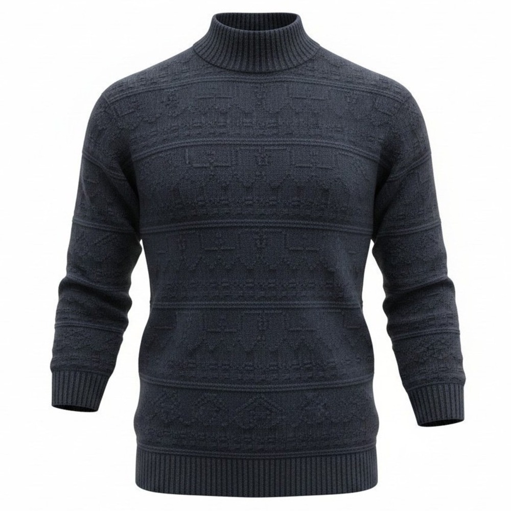 VTG Knit Street‎ Womens Blue Knit Cotton Sweater USA Made